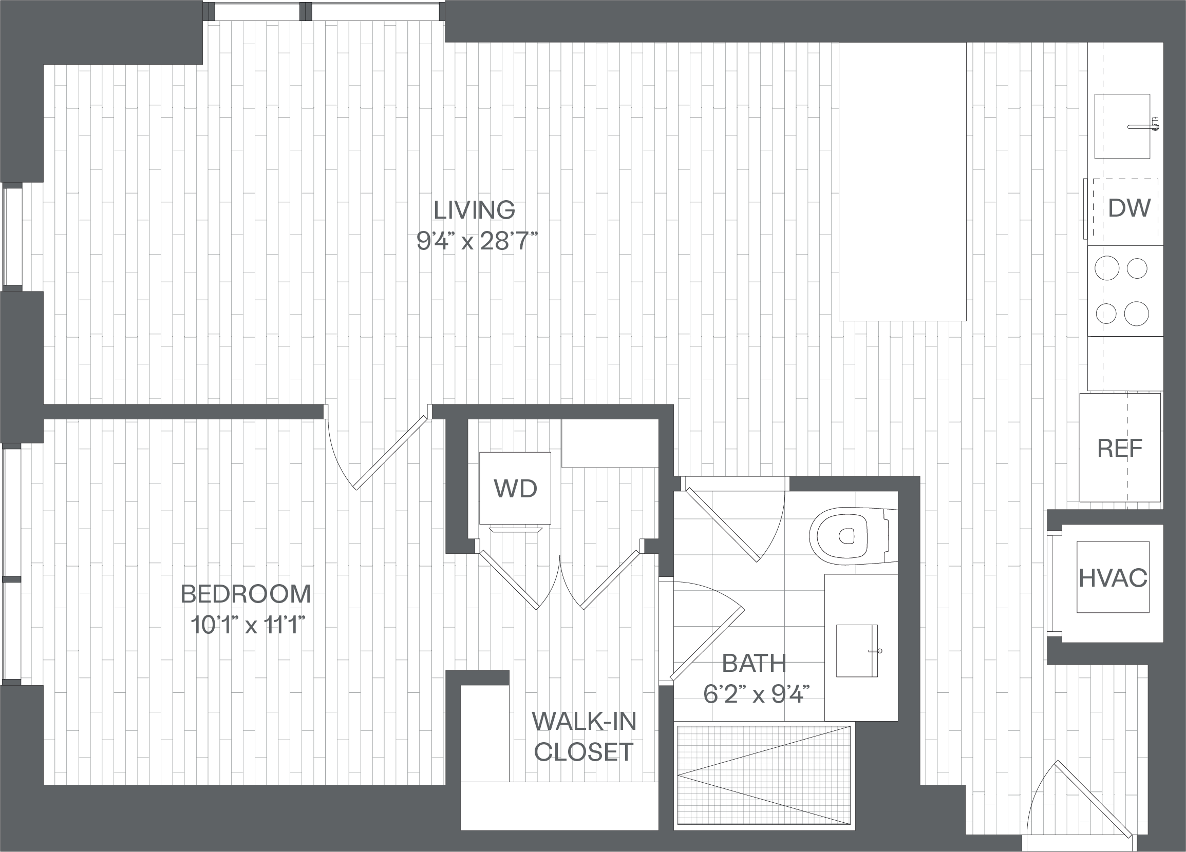 1 Bed/1 Bath-AE