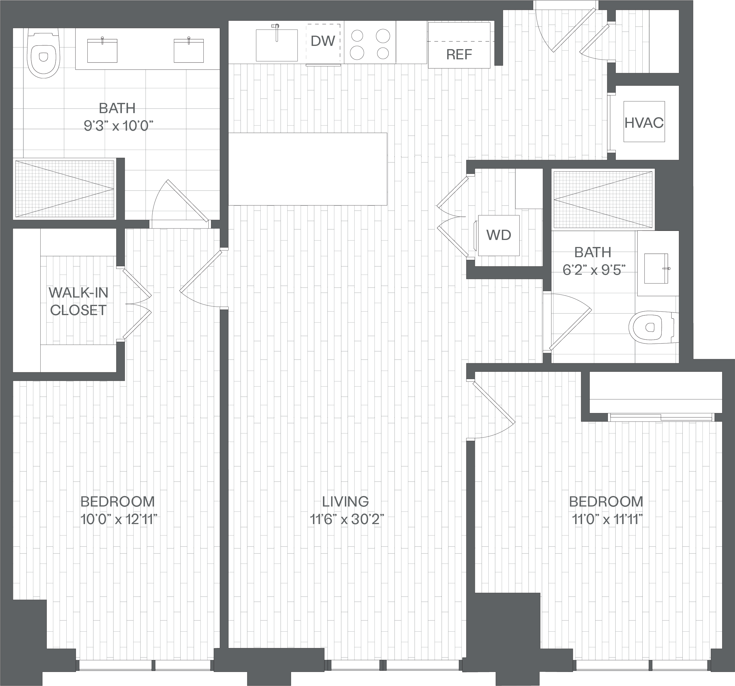 2 Bed/2 Bath-BA