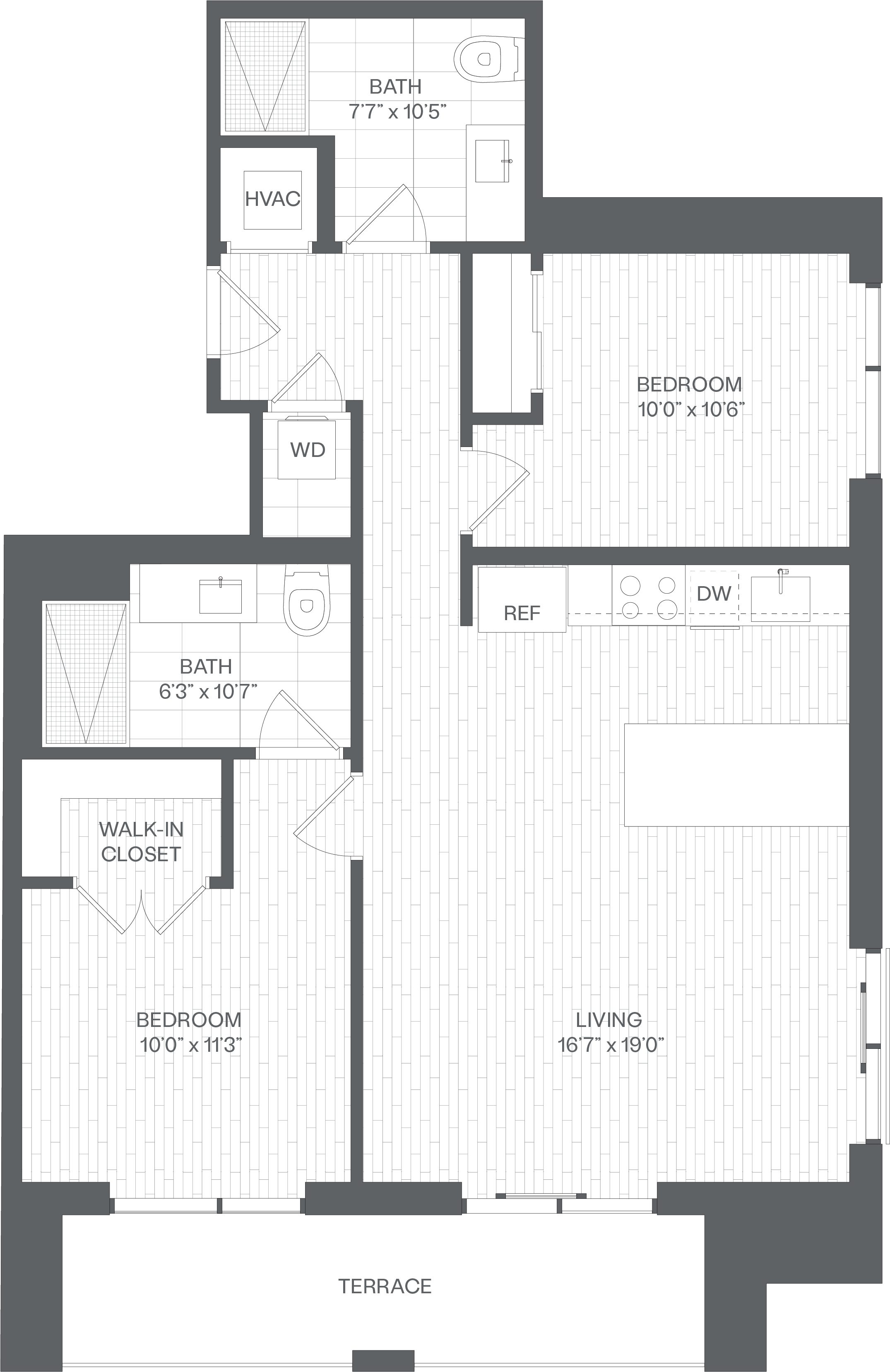 2 Bed/2 Bath-BJ1