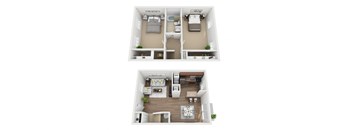 2 Bed 1.5 Bath Townhome