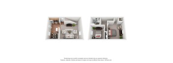 2 Bedroom Deluxe Townhome