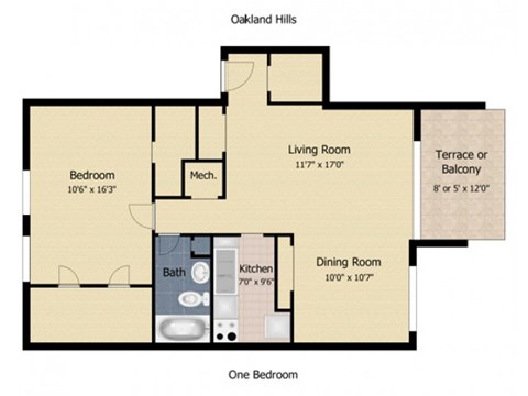 614-201 Oakland Hills Drive 1-2 Beds Apartment, Conventional, Conventional, Conventional, Conventional, Conventional, Conventional for Rent - Photo Gallery 17