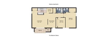 2 Bedroom 1.5 Bath