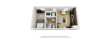 1bd/1ba Floorplan 4
