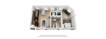 1bd/1ba Floorplan 11