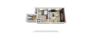 1bd/1ba Floorplan 12