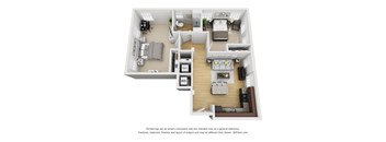 2bd/1ba Floorplan 10