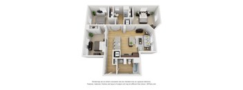 3bd/2ba Floorplan 1