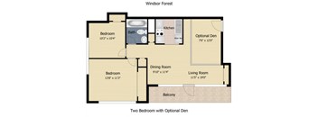 2 Bedroom Den