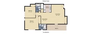 2 Bedroom 2 Bath
