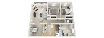 2 Bedroom One Bath