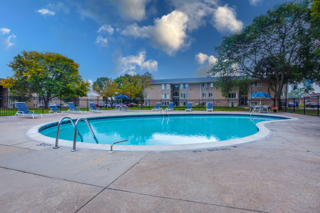 our apartments have a resort style swimming pool