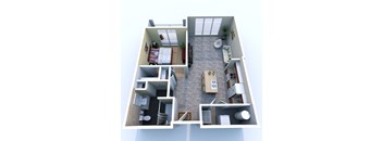 B Corner 1 Bed/1 Bath Corner Unit