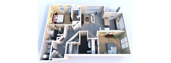 L 2 bed/2 bath