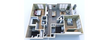 K 2 bed/2 bath