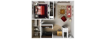 One Bedroom w/Balcony