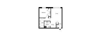 One Bedroom w/Patio