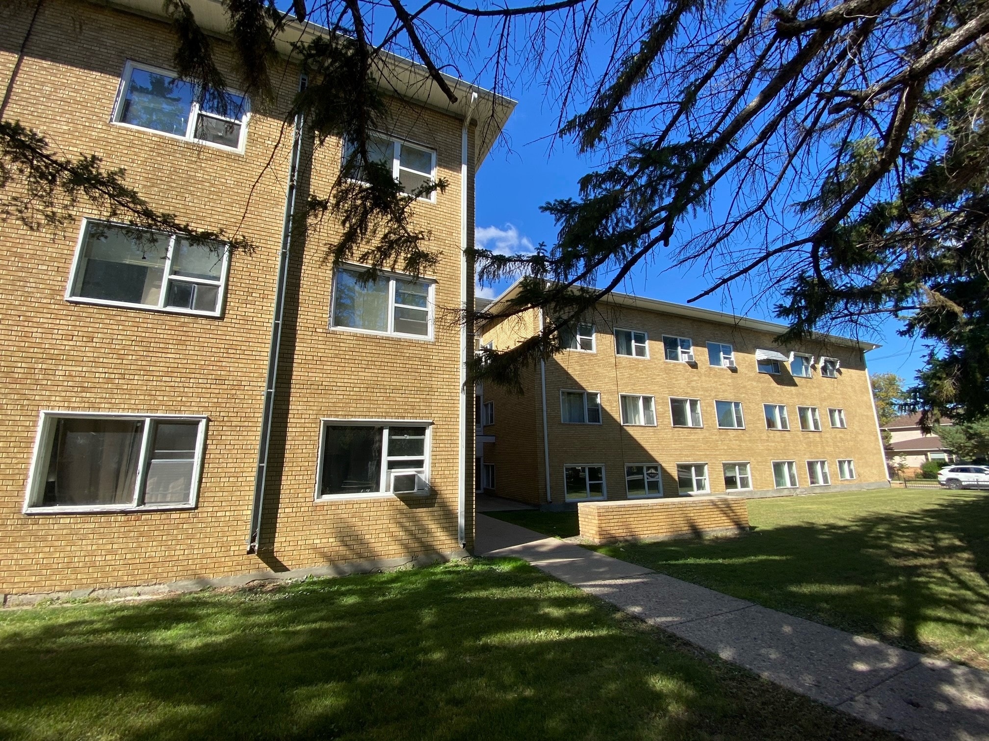 the building where the apartment is located