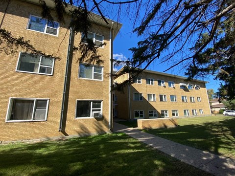 the building where the apartment is located