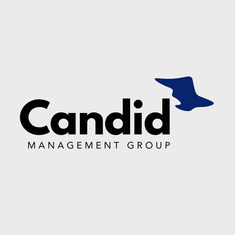 The image is a logo of the Candid Management Group.