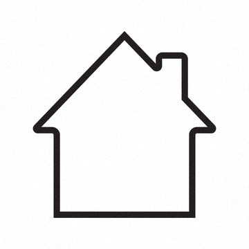 A simple black and white outline of a house.