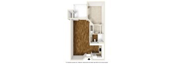 1 Bedrooms, 1 Bathroom Plan B