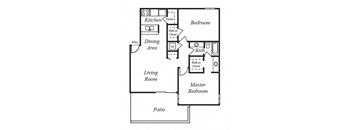 2 Bedroom, 1 Bathroom Flat B2