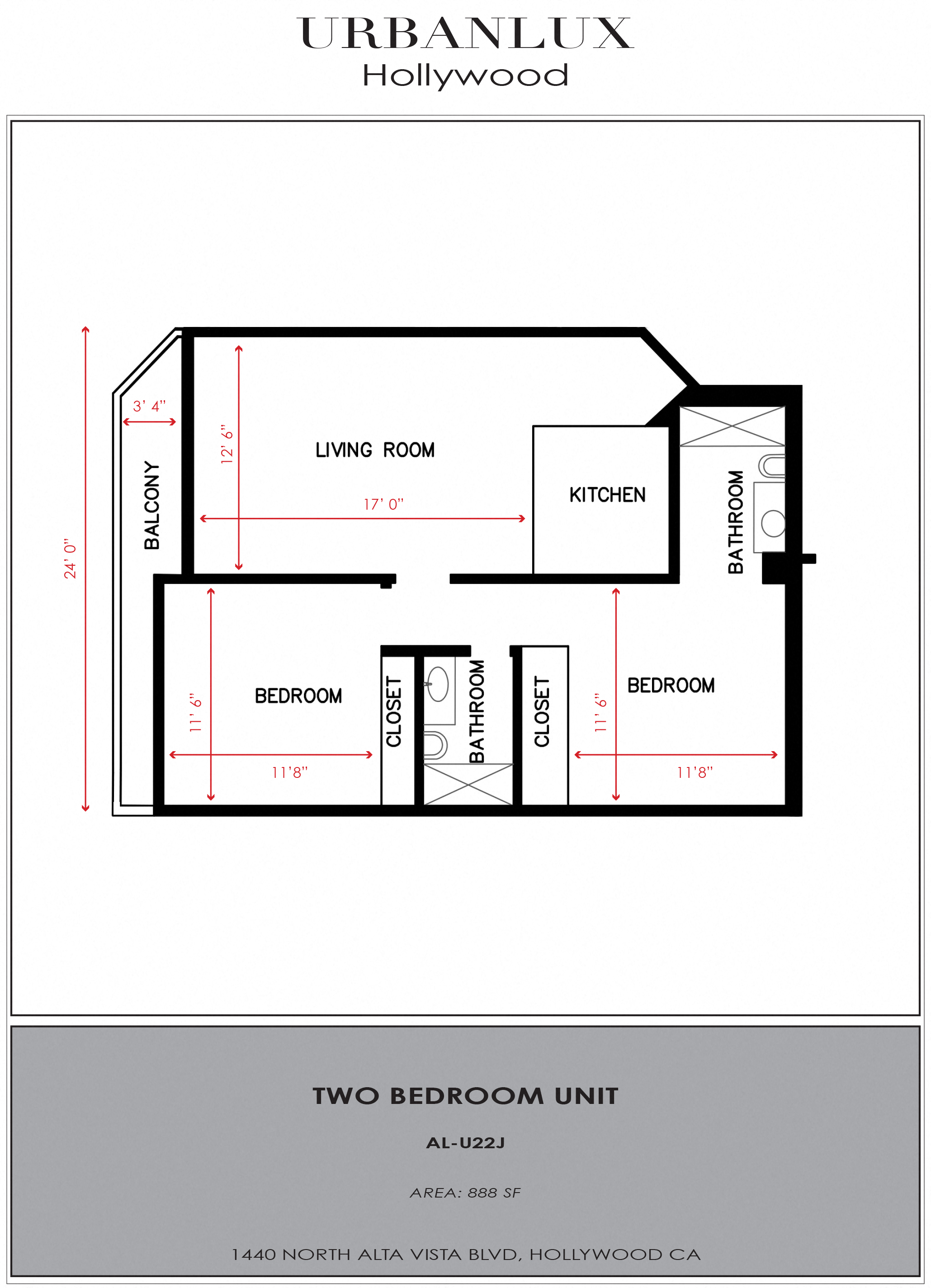 1440 N. Alta Vista Blvd 1-2 Beds Apartment, Unfurnished for Rent - Photo Gallery 15