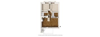 2 Bedrooms, 2 Bathrooms Plan D