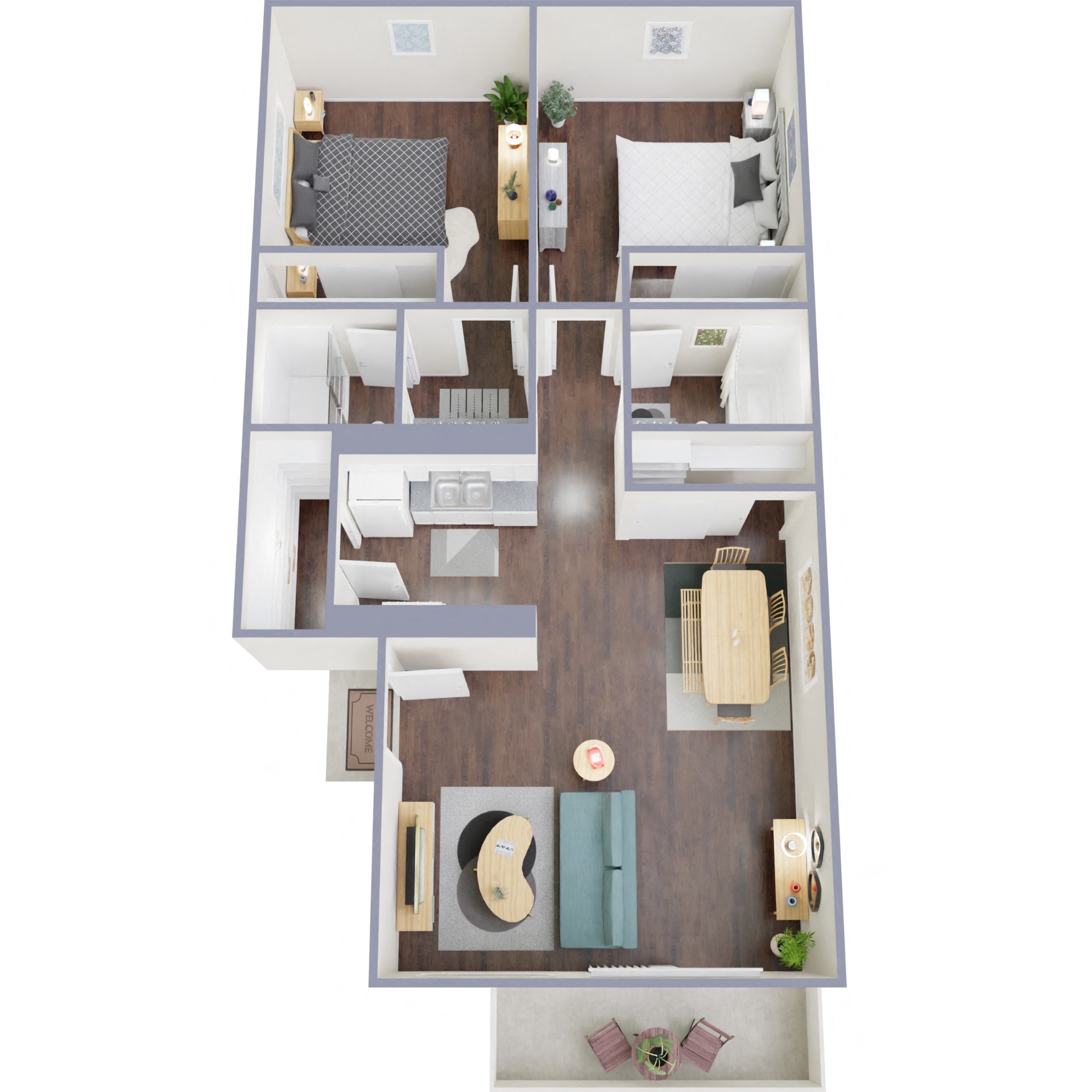 2 Bedroom 2 Bath