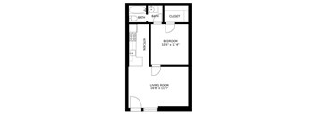 Studio/1 Bath