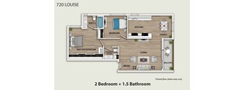 2BR/1.5BA