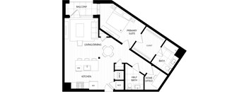 1 Bed/1.5 Bath Den-F2