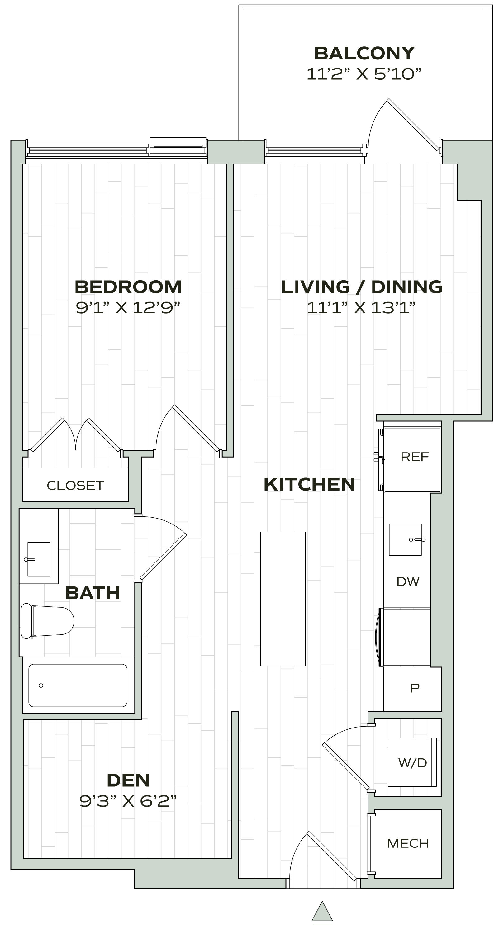 1 Bed/1 Bath Den - Alula - A18