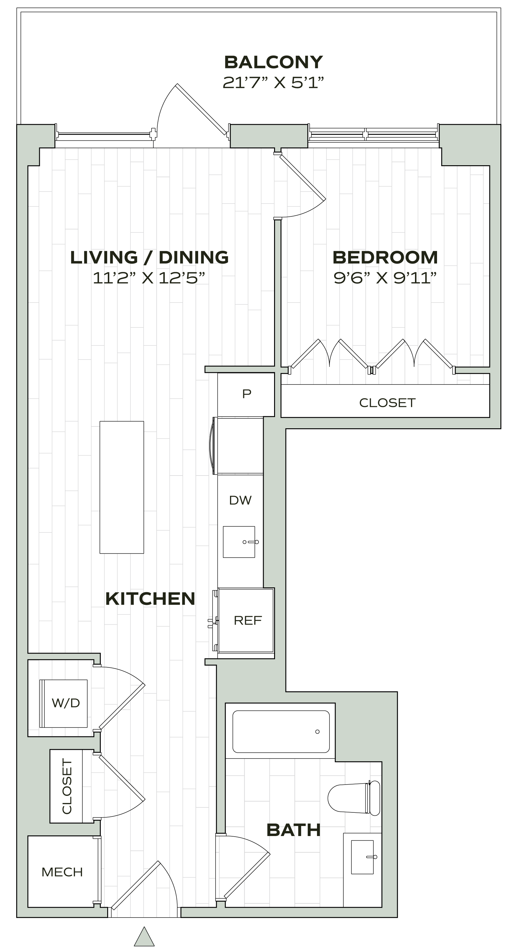 1 Bed/1 Bath - Alula - A01
