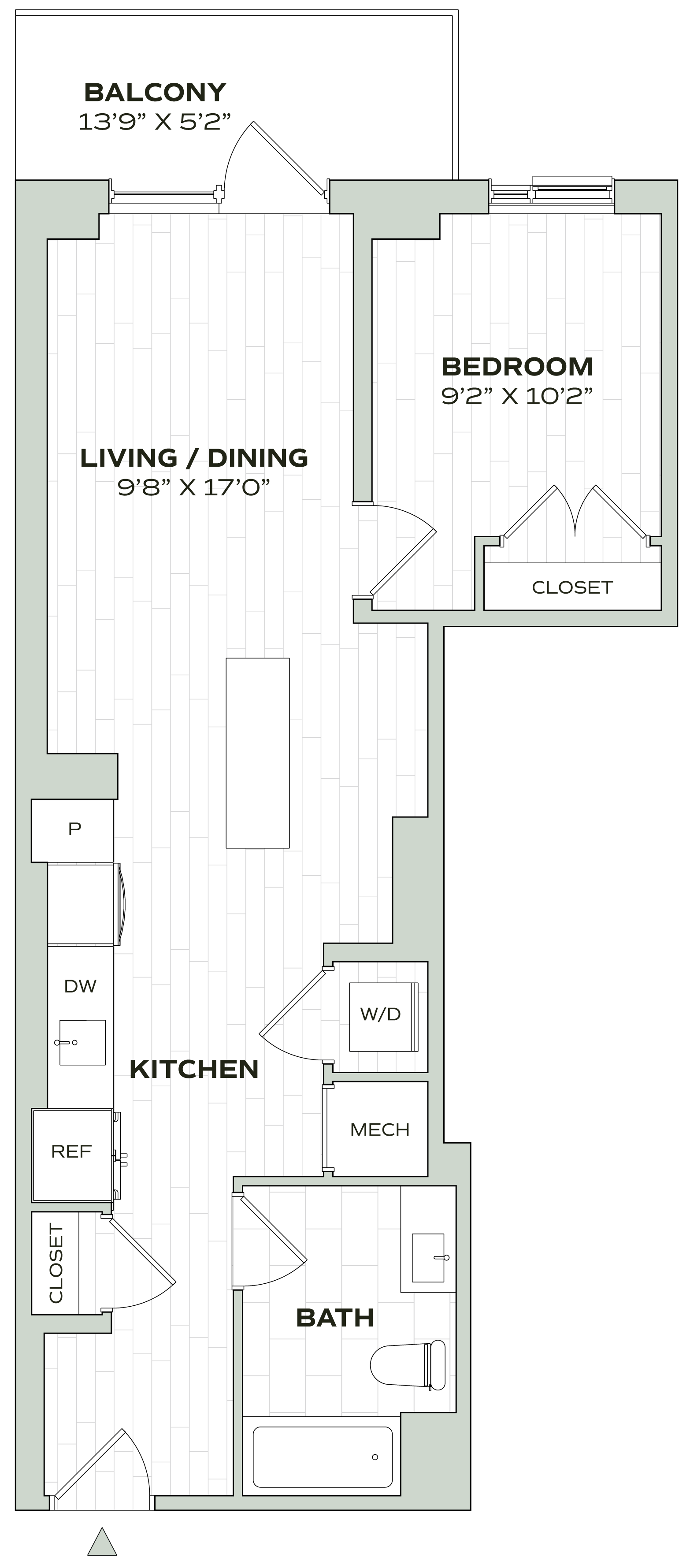 1 Bed/1 Bath - Alula - A01b