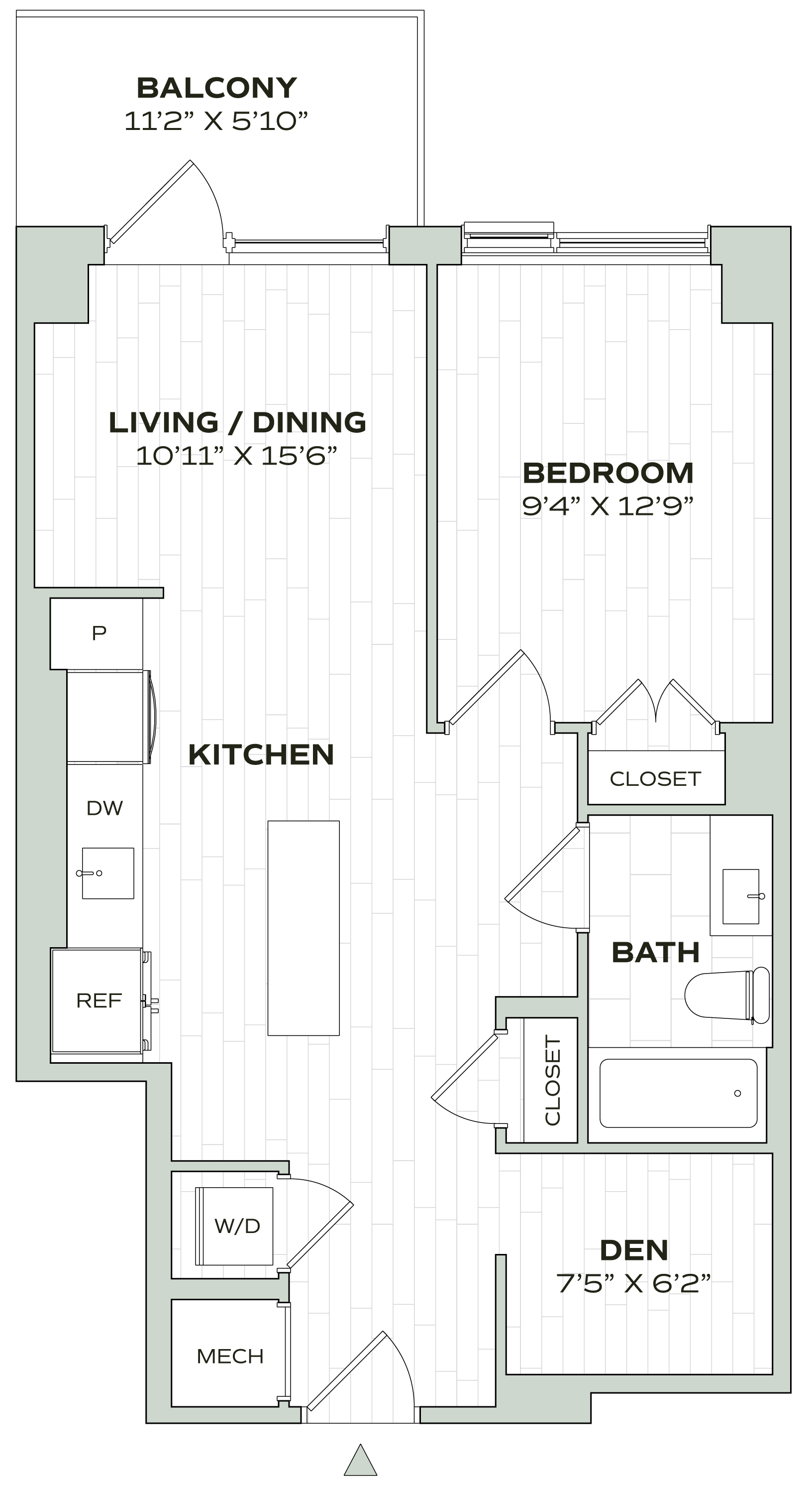 1 Bed/1 Bath Den- Alula - A04