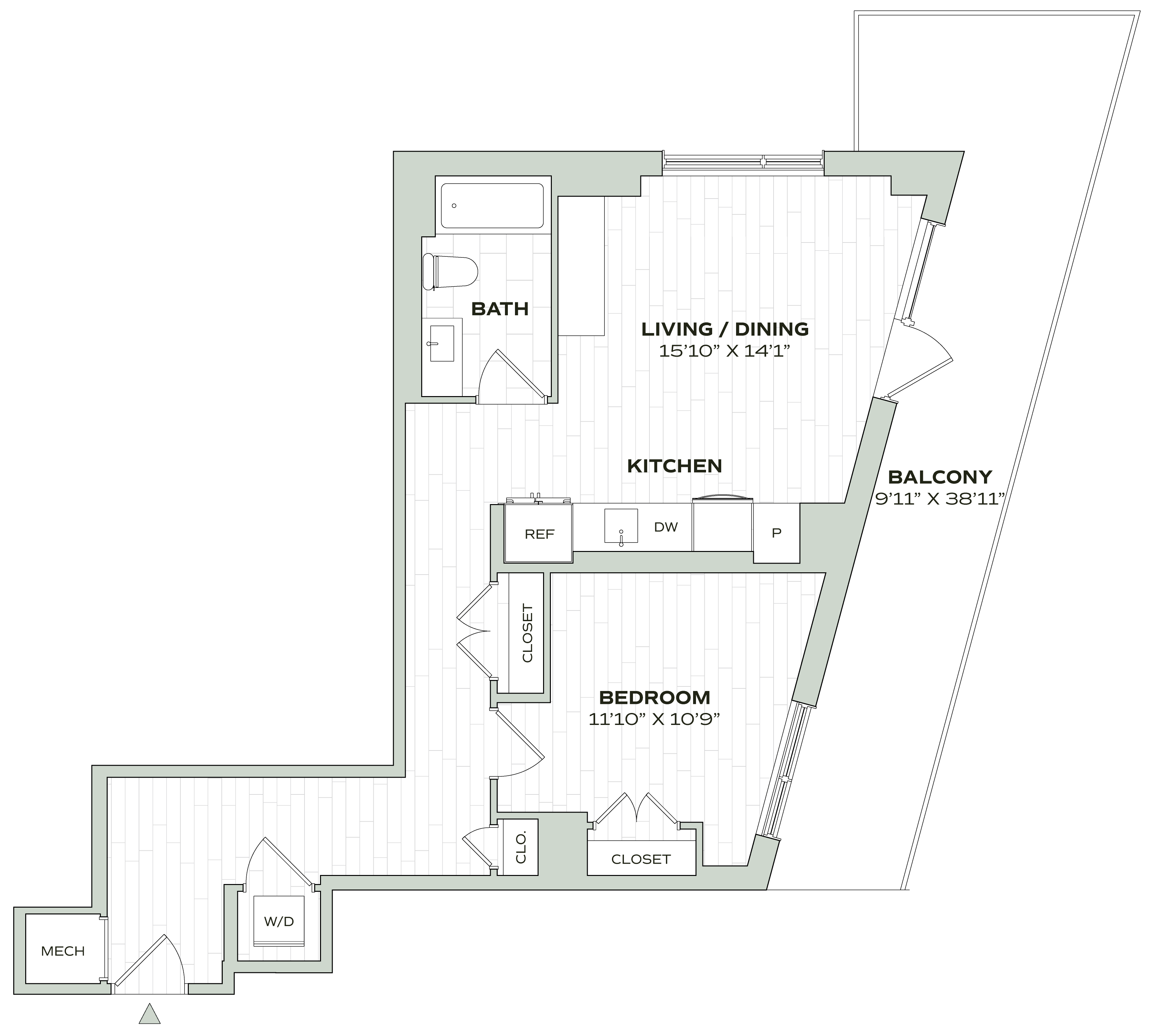 1 Bed/1 Bath - Alula - A07