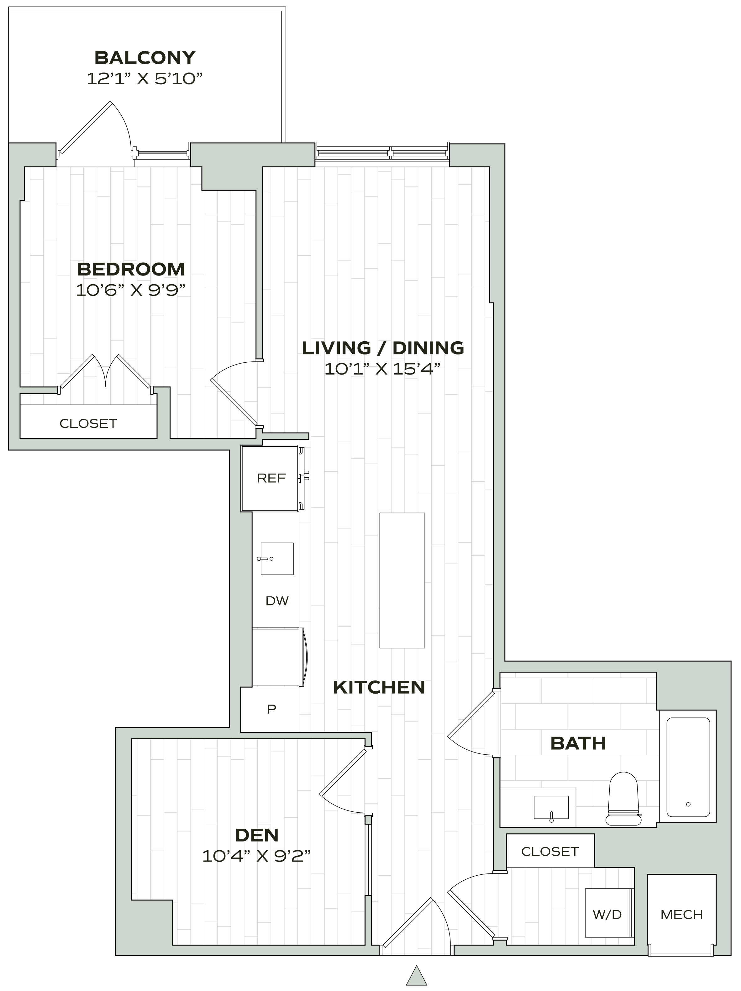 1 Bed/1 Bath Den - Alula - B01