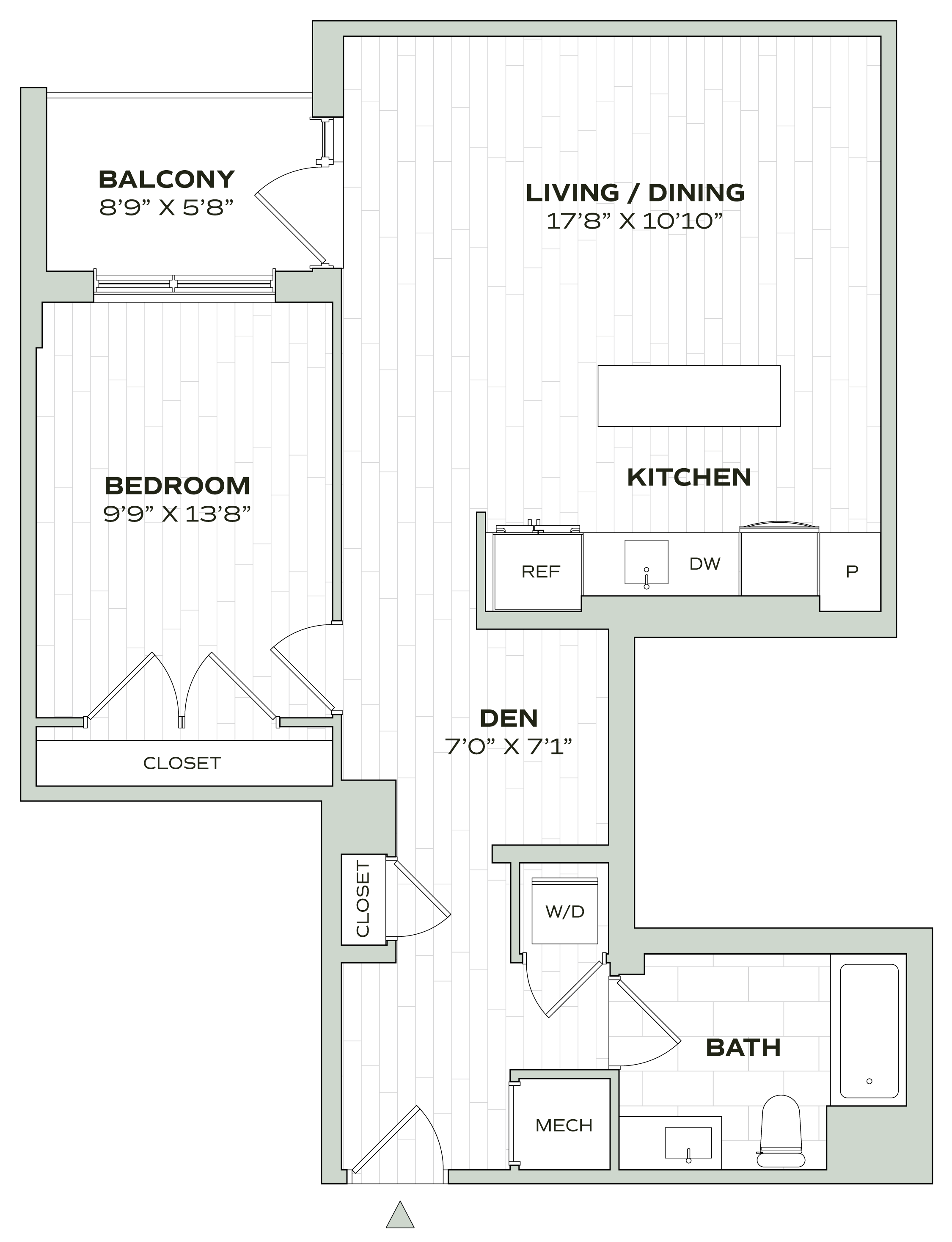 1 Bed/1 Bath Den - Alula - B03