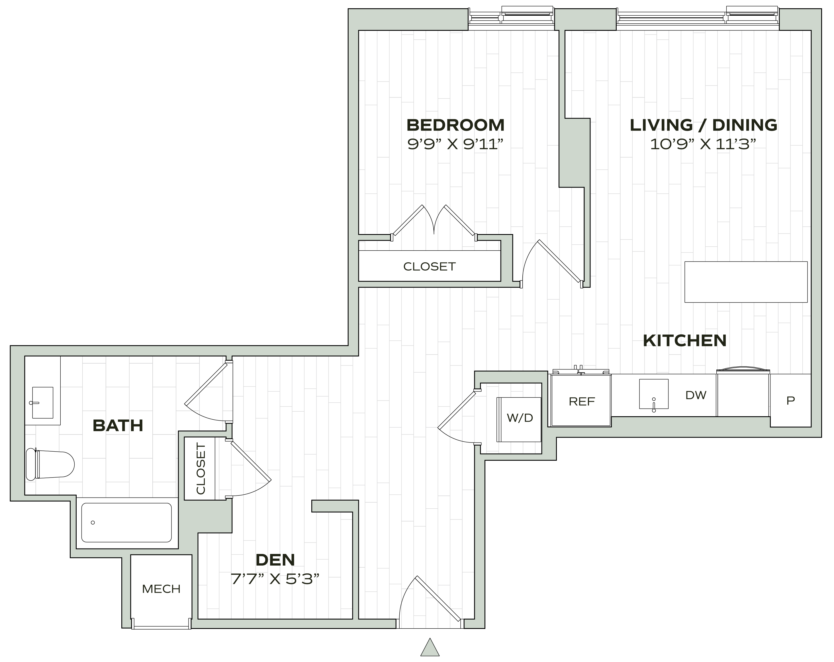 1 Bed/1 Bath Den - Alula - B09