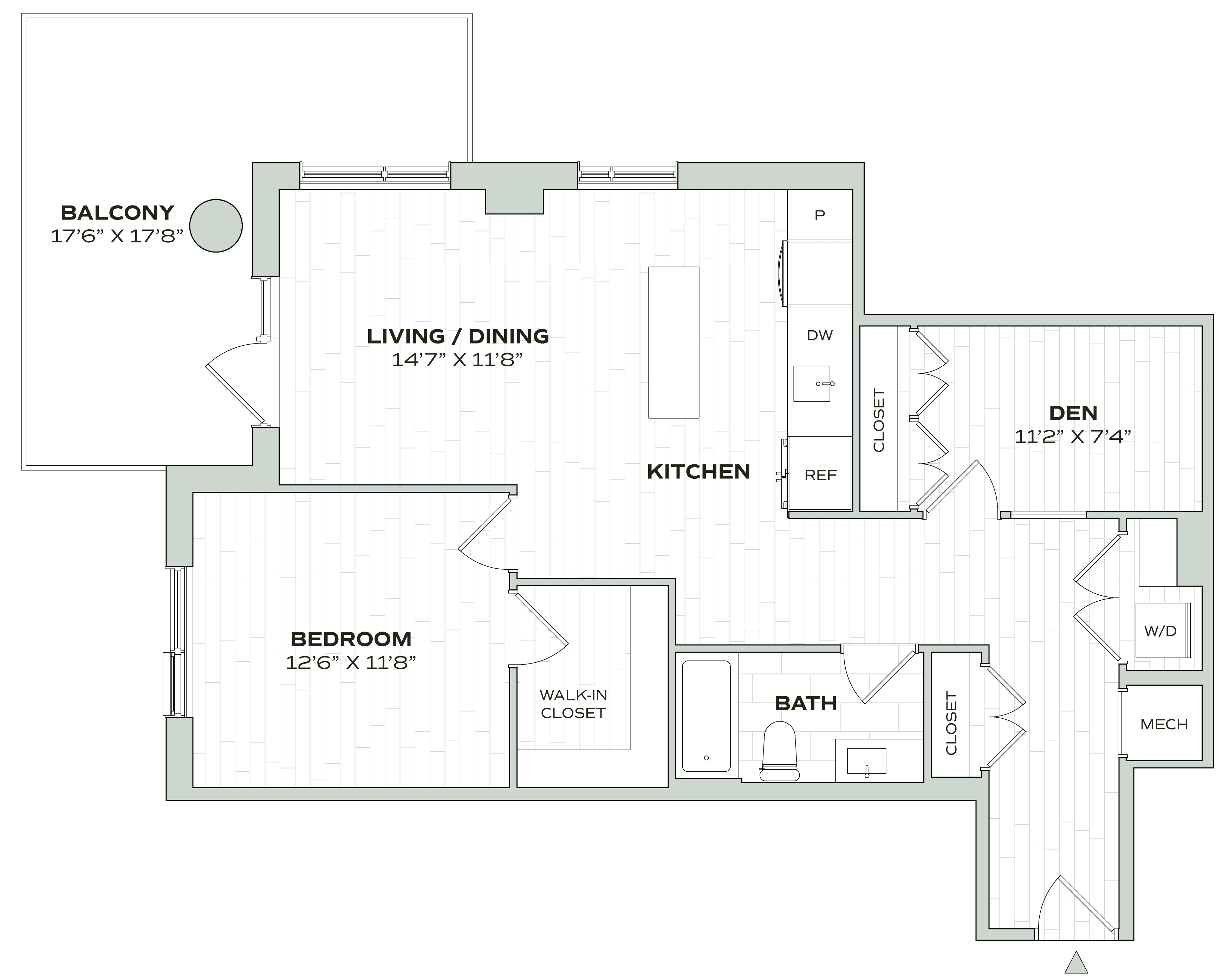 1 Bed/1 Bath Den - Alula - B10