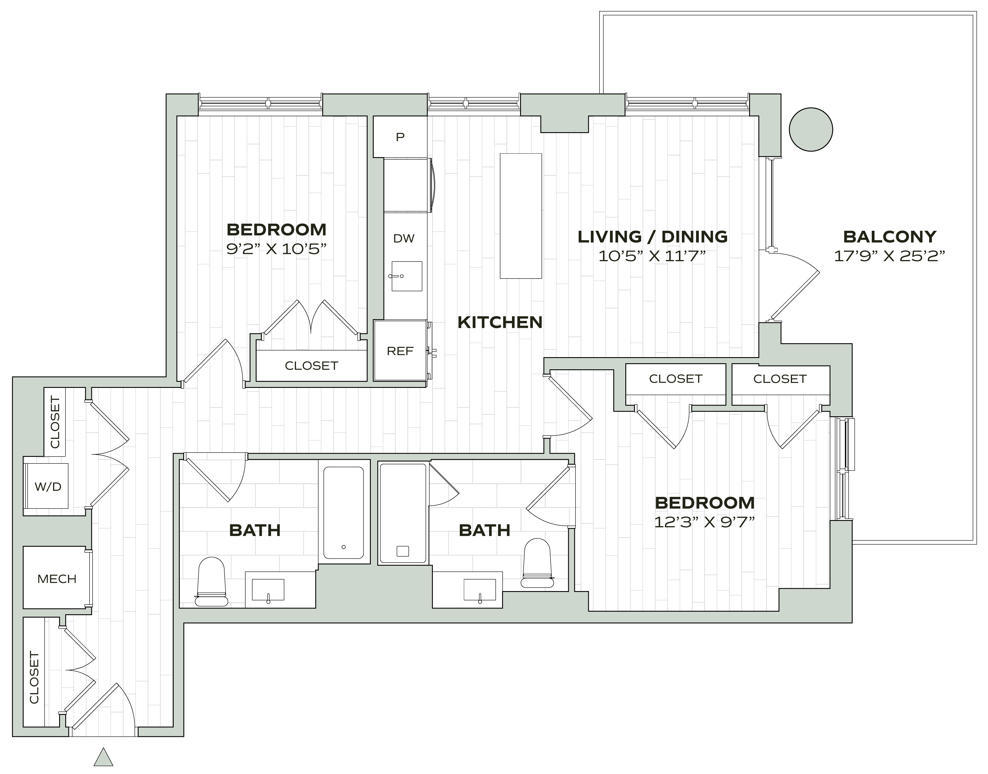2 Bed/2 Bath - Alula - C02c