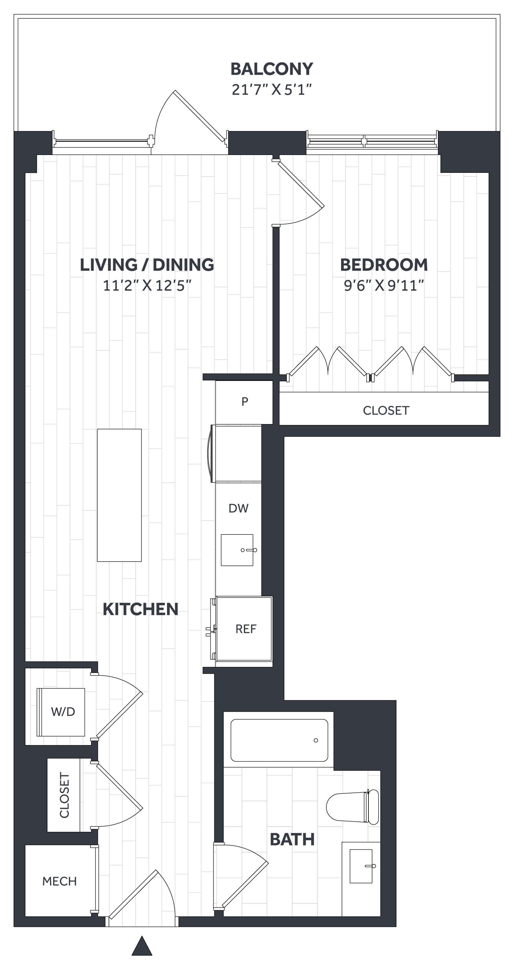 1 Bed/1 Bath - Stratos - A01