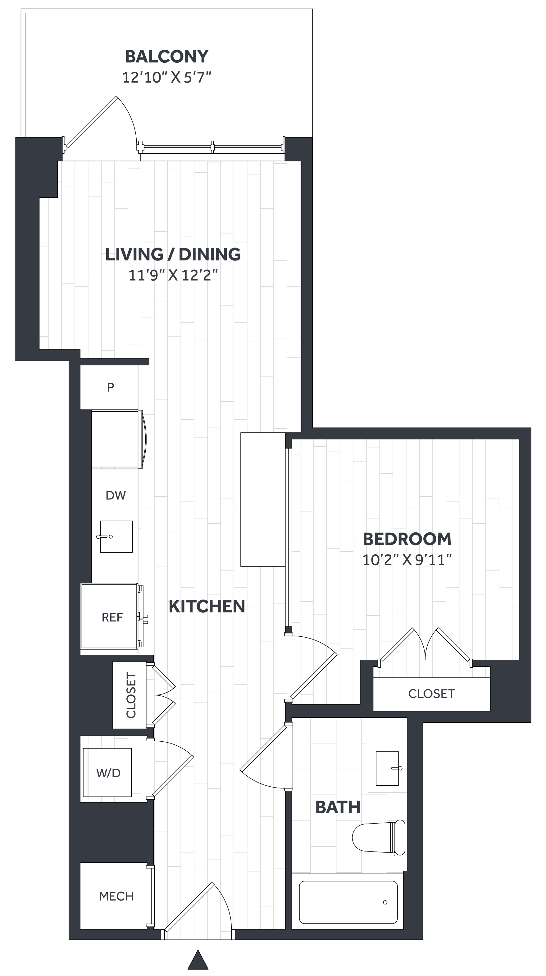 1 Bed/1 Bath JR - Stratos - A11a