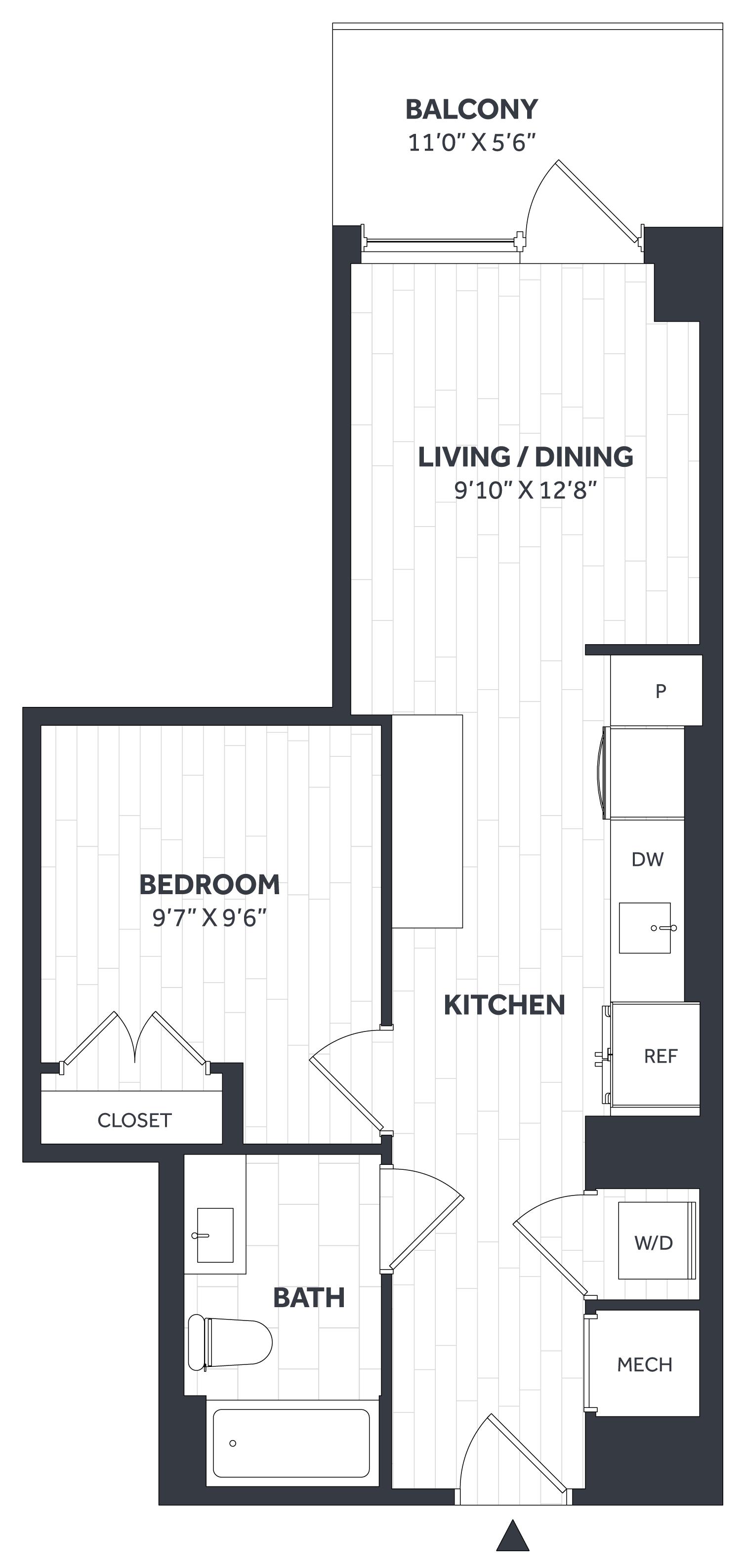 1 Bed/1 Bath JR - Stratos - A16