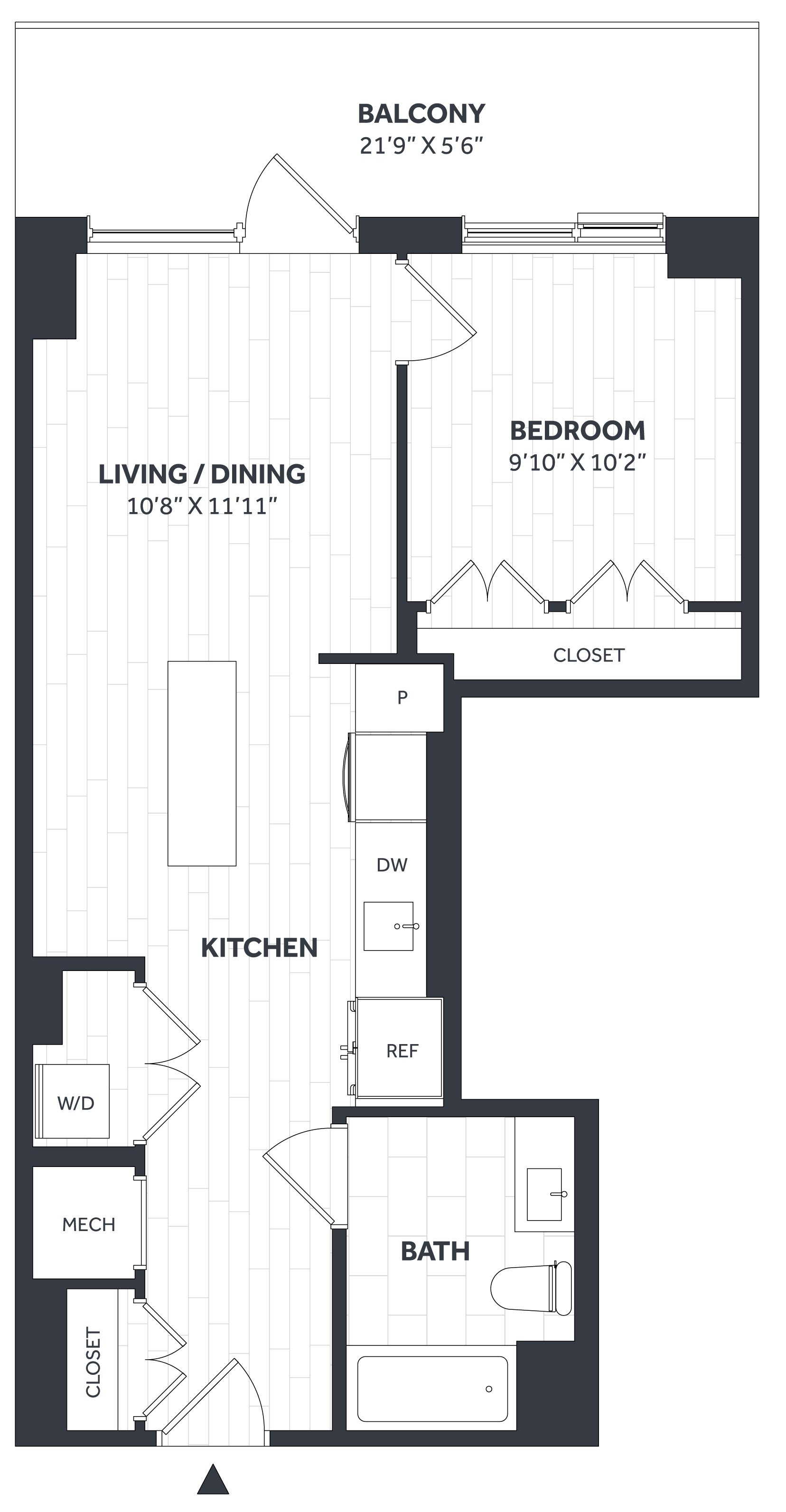 1 Bed/1 Bath - Stratos - A17