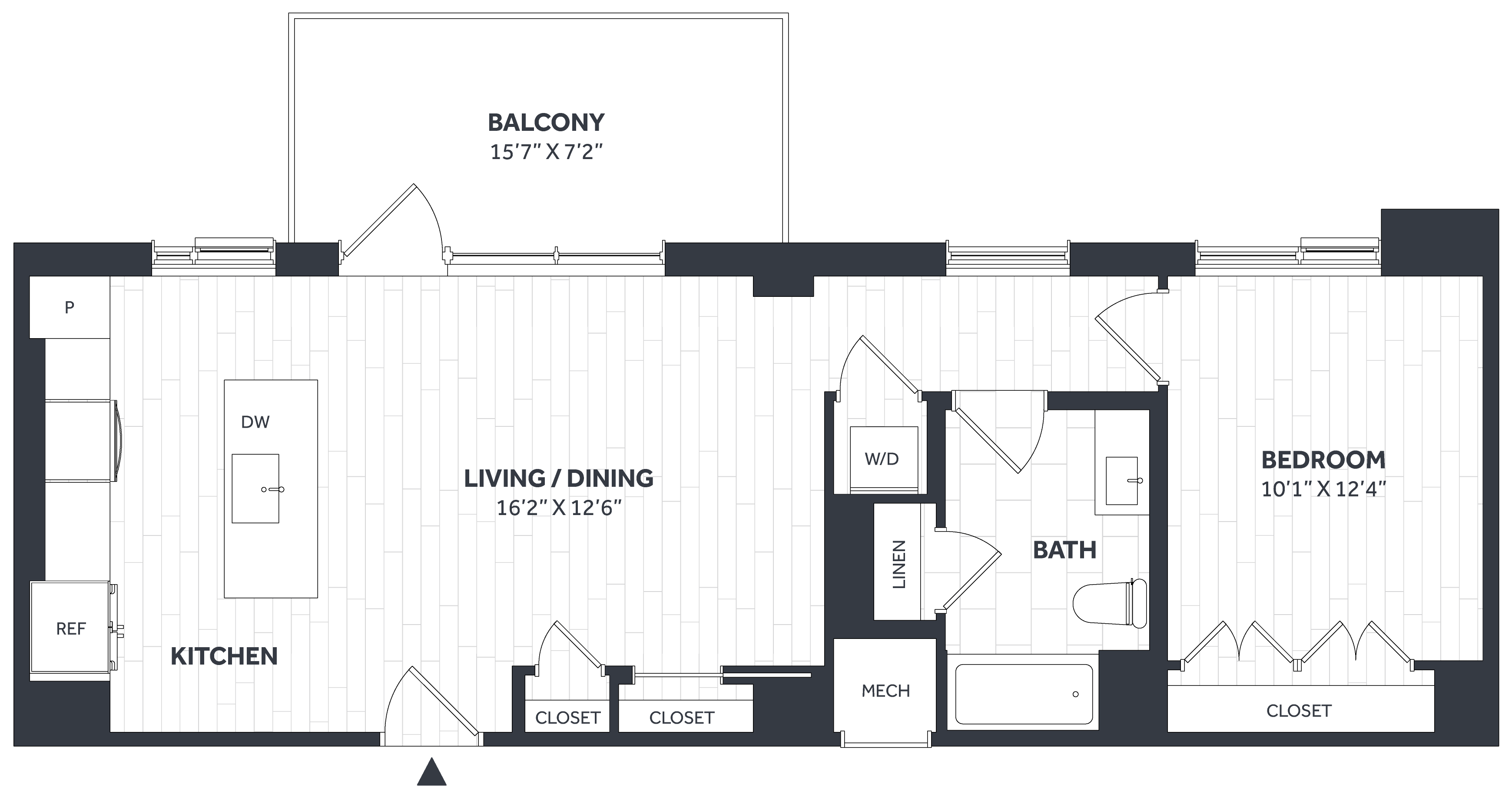 1 Bed/1.5 Bath PH - Stratos - AA06