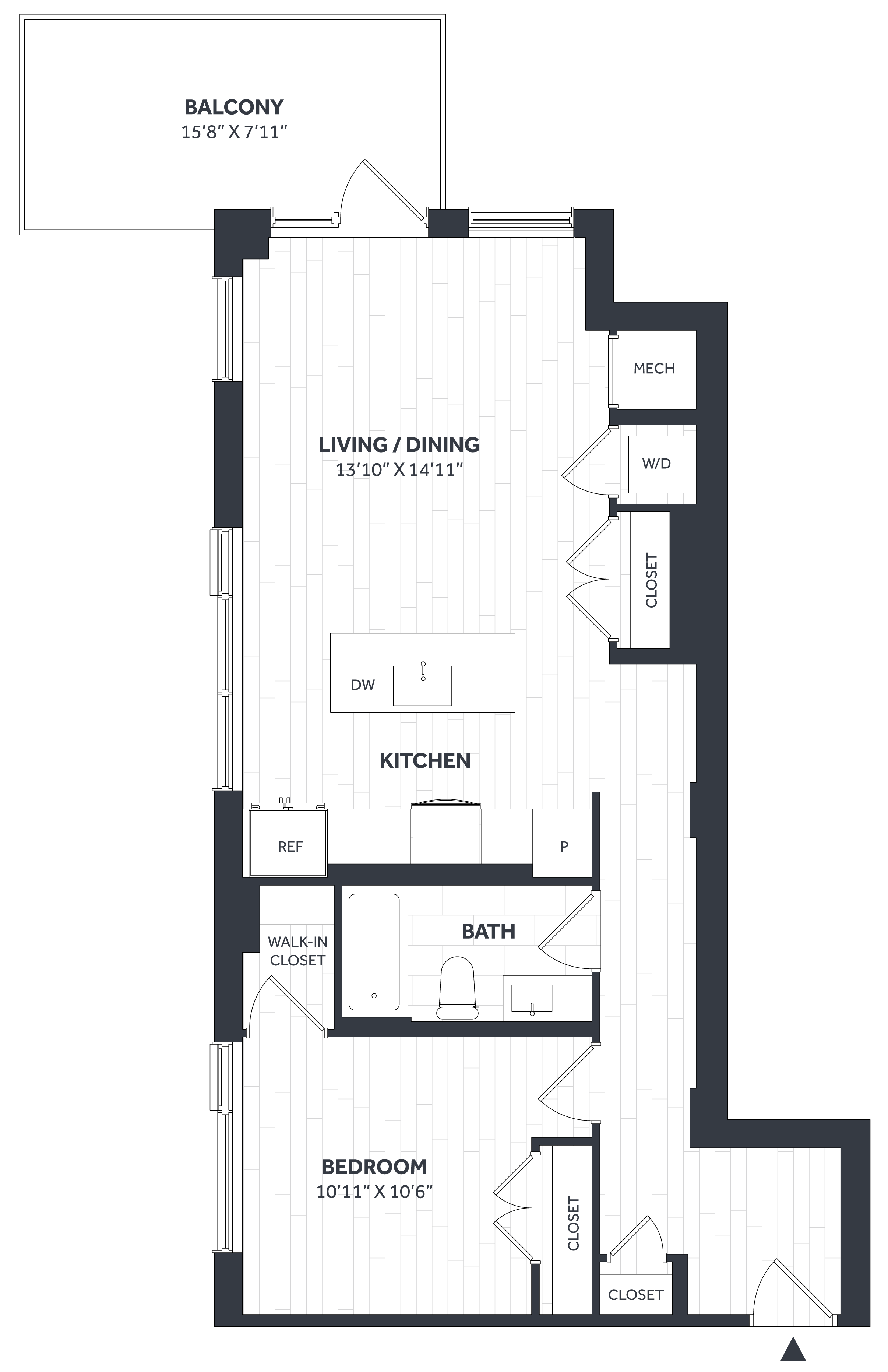 1 Bed/1 Bath PH - Stratos - CC12
