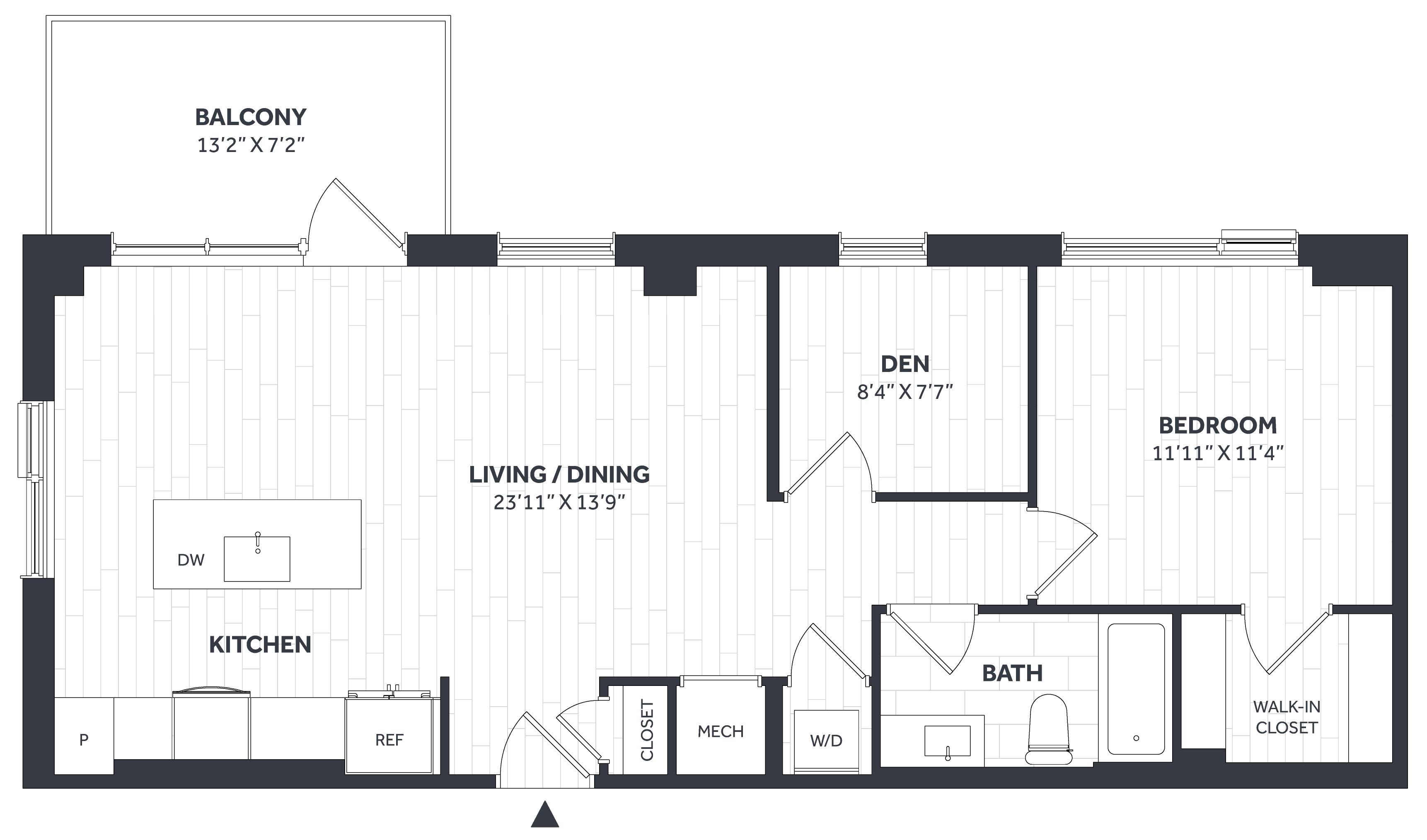 1 Bed/1 Bath Den PH - Stratos - CC13